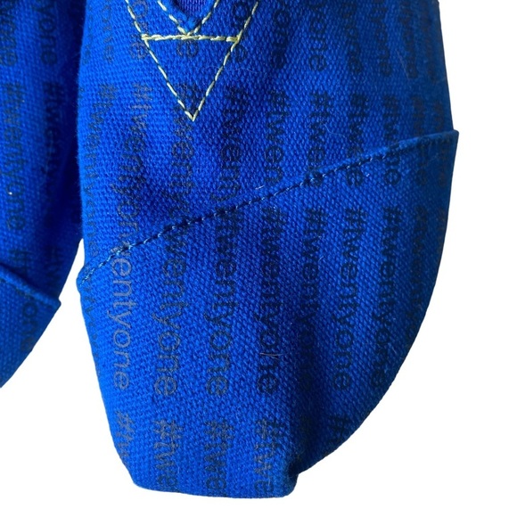 SoGiv Canvas Espadrilles Down Syndrome Slip On Shoes‎ Size 8.5 Blue/ Yellow - Picture 3 of 8